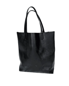 Givenchy black leather tote bag with two top handles and open-top design