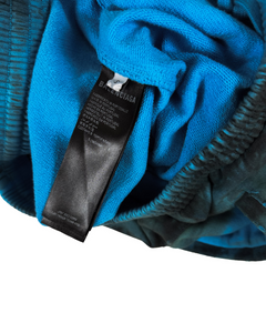 Balenciaga Skater sweatpants care label with soft blue waistband cuff