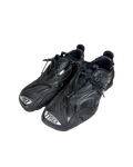 Tyrex lace-up sneakers with side mesh panels and logo detail, dark color