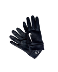 Nike football training gloves with textured grip palms and dark fabric back