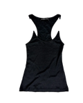 Y Project invisible-strap singlet, dark knit scoop neck and wide armholes